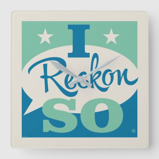 僕の考えではそう思う スクエア壁時計 (正面)