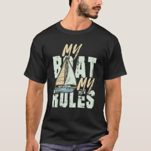 僕の船は船乗り船長の規則だ Tシャツ