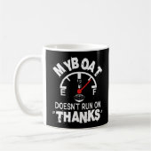 僕の船は走乗り感謝していておもしろいいな コーヒーマグカップ (左)