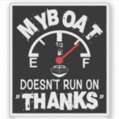 僕の船は走乗り感謝していておもしろいいな シール (正面)