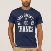 僕の船は走乗感謝していら Tシャツ (正面)
