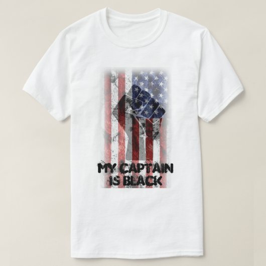 僕の船長は黒いTシャツだ Tシャツ (デザイン正面)