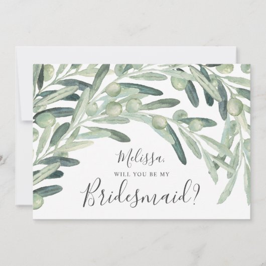 僕の花嫁はオリーブ 招待状 (正面)