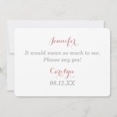 僕の花嫁はピンクのゼラニウムだろう 招待状 (裏面)