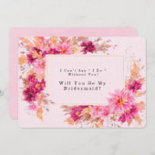 僕の花嫁は熱いピンクの菊 招待状 (正面/裏面)