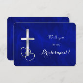 僕の花嫁は青いシルバークロスでやってくれたまえ 招待状 (正面/裏面)