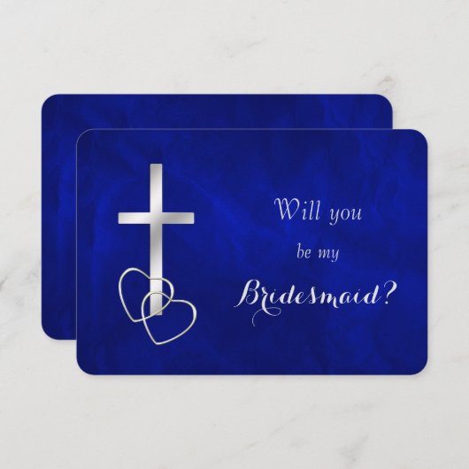 僕の花嫁は青いシルバークロスでやってくれたまえ 招待状 (正面/裏面)