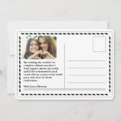 僕の花嫁入り支部新聞のプロポーズか 招待状 (裏面)