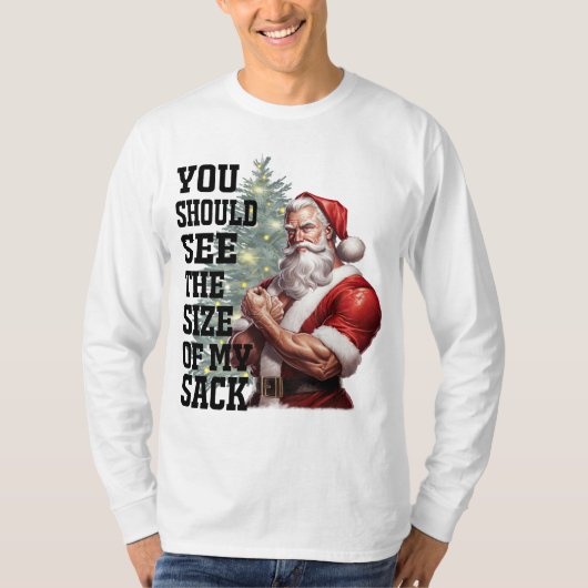 僕の袋の大きさを見ればよいが長袖 Tシャツ (正面)