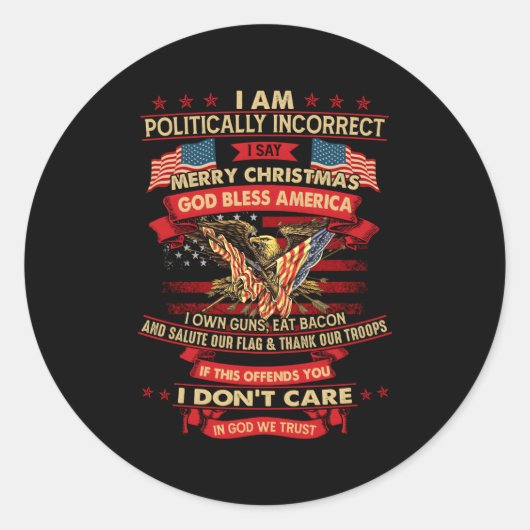 僕の言うことは政治的に間違っているメリー ラウンドシール (正面)