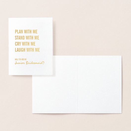 僕の金の箔を付けたジュニアの花嫁の計画だ 箔カード (ディスプレー)