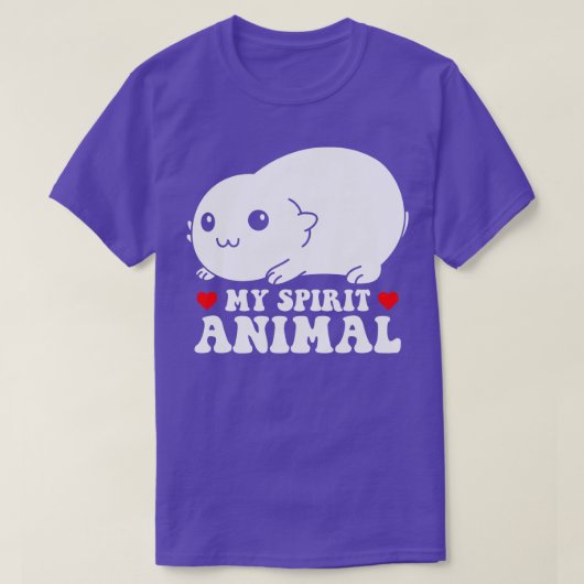 僕の霊性動物は愛玩動物おもしろいだ Tシャツ (デザイン正面)