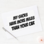 僕の靴は君の車より遠い 長方形シール (封筒)