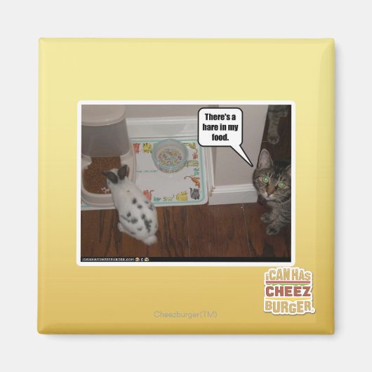 僕の食物に野うさぎがある。 マグネット (正面)