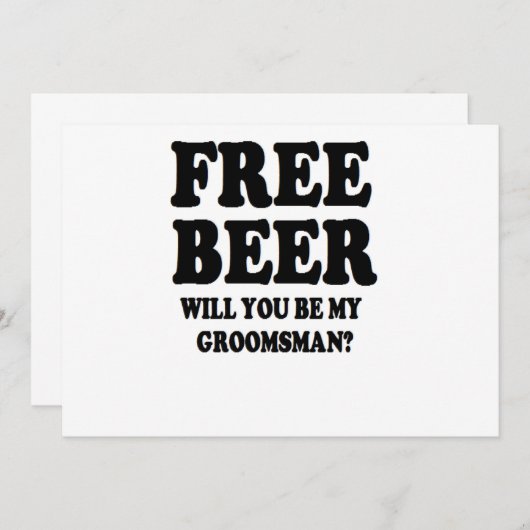 僕の飼育員にビールを貸してくれ 招待状 (正面/裏面)