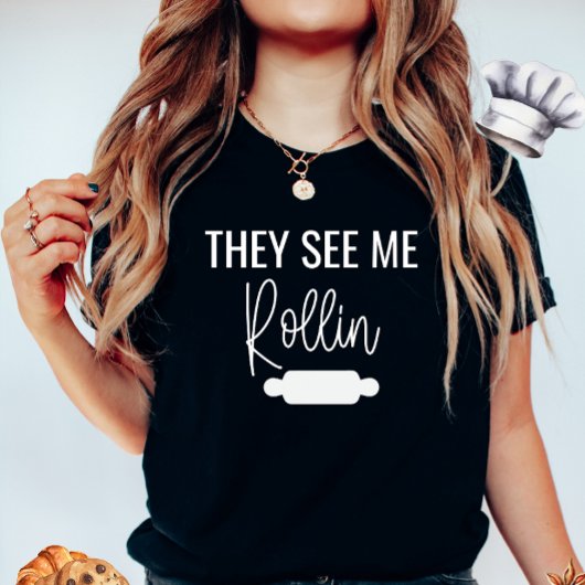 僕のTシャツの捲り込みが見える Tシャツ