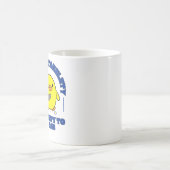 僕はおもしろい鴨を刺す安定力がある コーヒーマグカップ (中央)