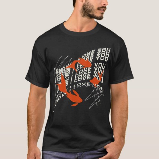僕はきっと君を愛してる 魚 Tシャツ (正面)