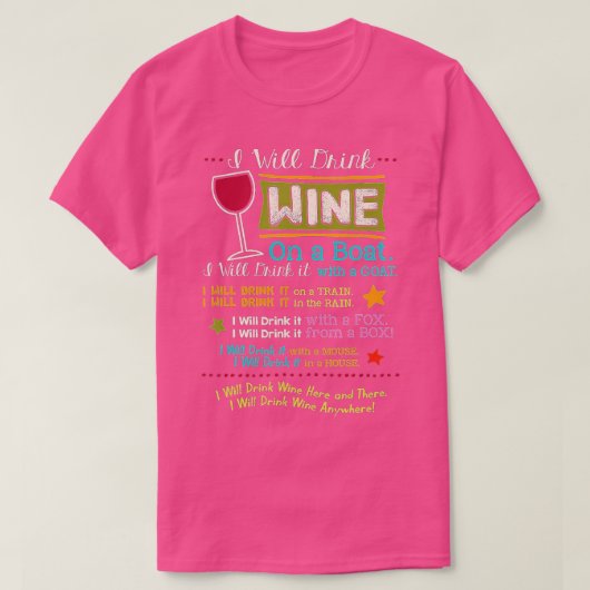 僕はどこでも酒を飲おもしろいむ Tシャツ (デザイン正面)
