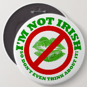 僕はアイルランド人じゃないから考えも 缶バッジ (正面&裏面)