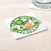 僕はアイルランド人だ スクエアペーパーコースター (アングル)