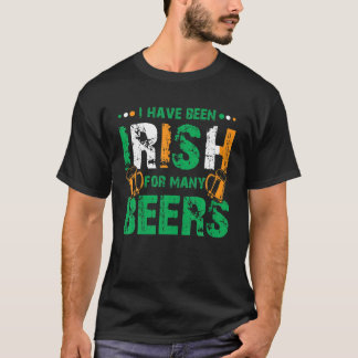 僕はアイルランド人でビールをたくさん飲んだおもしろいよ、セント・パトリック Tシャツ