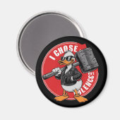 僕はアヒルをおもしろい選ぶ マグネット (正面/裏面)