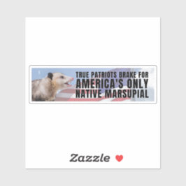 僕はアメリカだけの有袋物の先住民にブレーキをかける シール