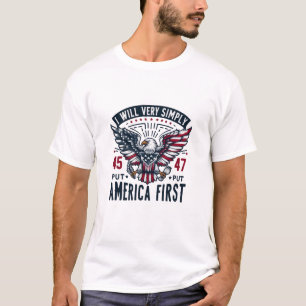 僕はアメリカを47番に付け加える Tシャツ