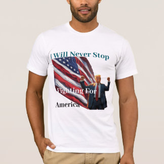 僕はアメリカストップに向かって戦わない Tシャツ