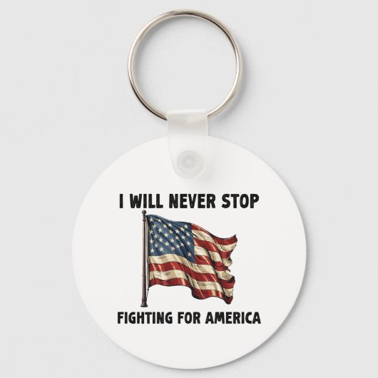 僕はアメリカストップの賜物のために戦わない キーホルダー (正面)