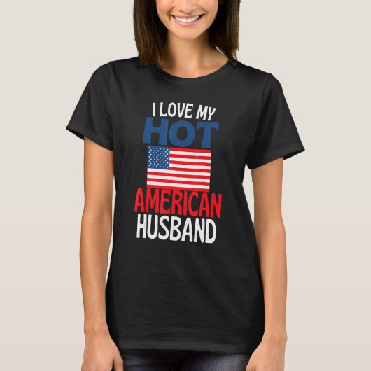 僕はアメリカ人の熱い関係を愛している Tシャツ (正面)