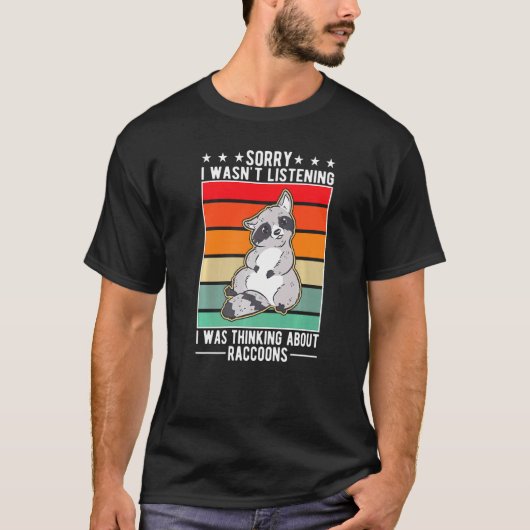 僕はアライグマ聞について気に考える入らなかった Tシャツ (正面)