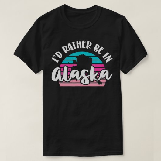僕はアラスカにいる方がいい Tシャツ (デザイン正面)
