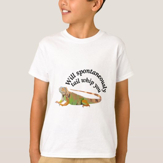 僕はイグアナ行きだ Tシャツ (正面)