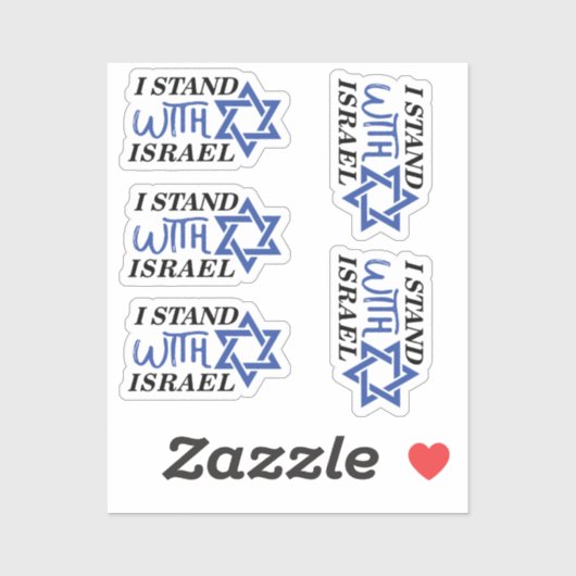 僕はイスラエルと共に立つ | プライド シール (シート)