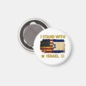 僕はイスラエル製のシャツを着て立つ マグネット (正面/裏面)