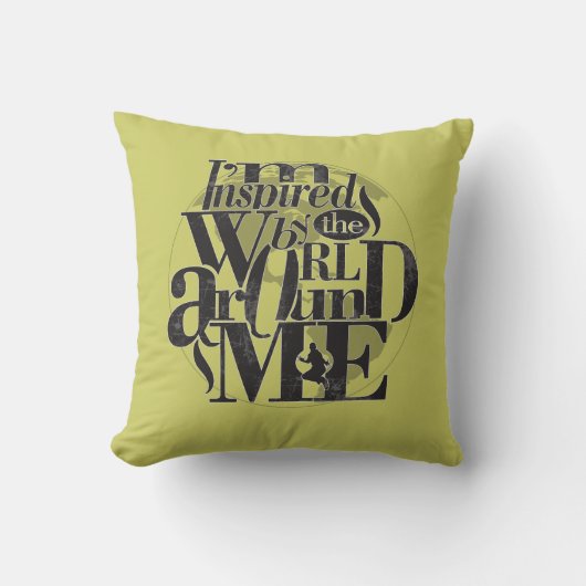 僕はインスパイア世の中のまわりにだ クッション (正面)