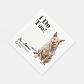 僕はオーストラリア産の牛犬結婚だ スタンダードランチョンナプキン (角)