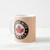 僕はカナダに味方する コーヒーマグカップ (正面左)