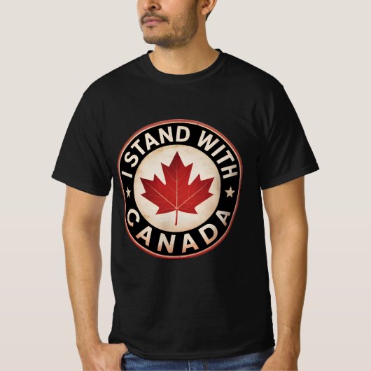 僕はカナダに味方する Tシャツ (正面)