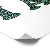 僕はキリスト教のワードアートが価値ある ポスター (角)