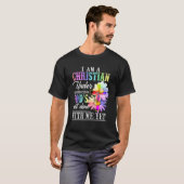僕はキリスト教信者で建築神の信教を受けている Tシャツ (正面フル)