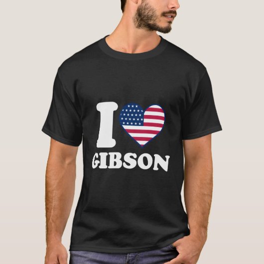 僕はギブソンが大好きだ Tシャツ (正面)
