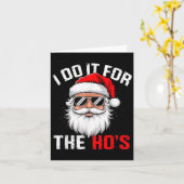 僕はクリスマスの祝い事おもしろいをする カード (黄色い花)