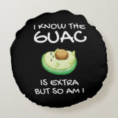 僕はグアクが余分だということは知っているけど、僕もTシャツだ ラウンドクッション (裏面)