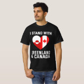 僕はグリーンランドとカナダに味方する Tシャツ (正面フル)
