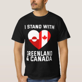 僕はグリーンランドとカナダに味方する Tシャツ