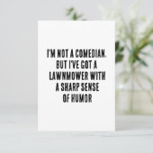 僕はコメディアンじゃないけど、僕は芝刈り得屋をやってる サンキューカード (スタンド正面)