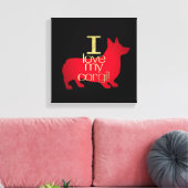 僕はコルギが好きだ キャンバスプリント (インサイチュ (リビング))